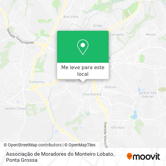 Associação de Moradores do Monteiro Lobato mapa