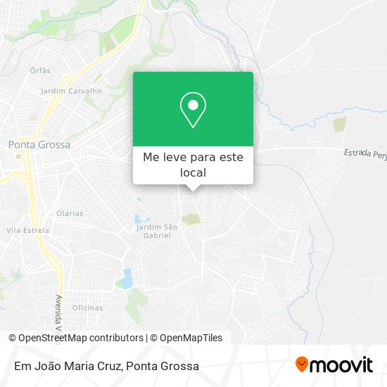 Em João Maria Cruz mapa