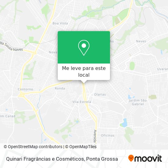 Quinari Fragrâncias e Cosméticos mapa