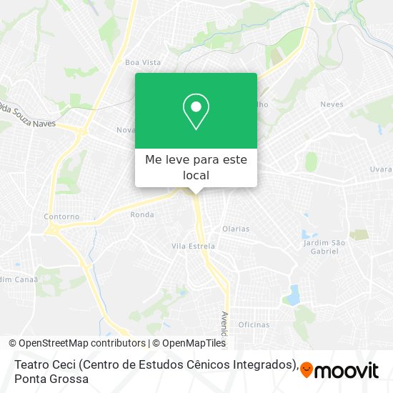 Teatro Ceci (Centro de Estudos Cênicos Integrados) mapa