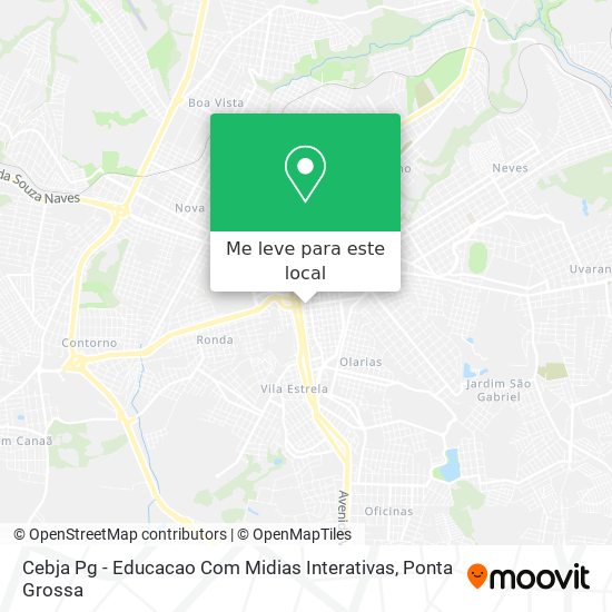 Cebja Pg - Educacao Com Midias Interativas mapa