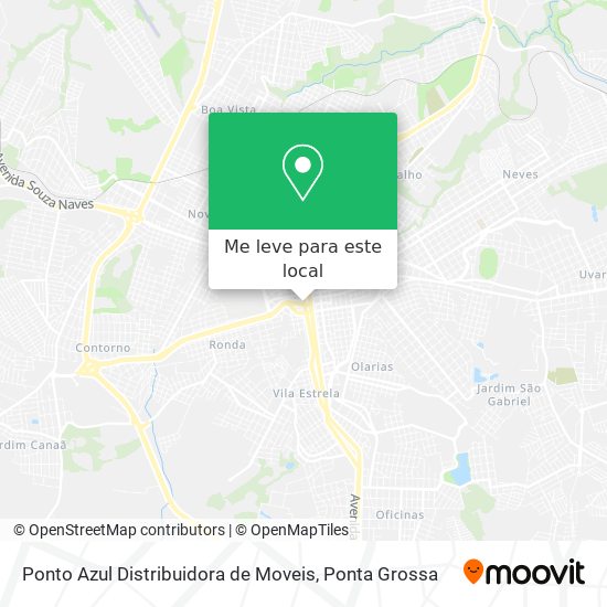 Ponto Azul Distribuidora de Moveis mapa