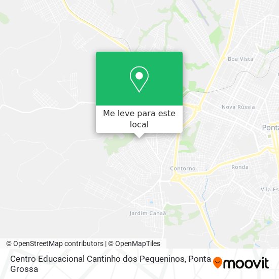 Centro Educacional Cantinho dos Pequeninos mapa