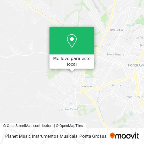 Planet Music Instrumentos Musicais mapa