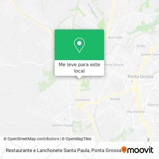 Restaurante e Lanchonete Santa Paula mapa