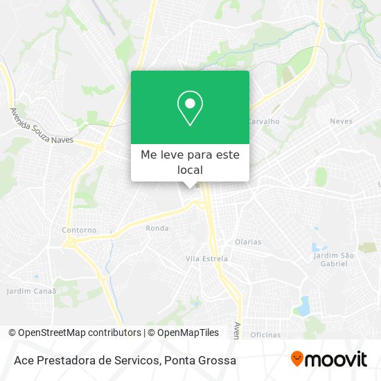 Ace Prestadora de Servicos mapa
