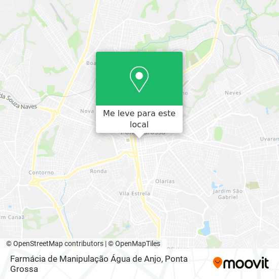 Farmácia de Manipulação Água de Anjo mapa