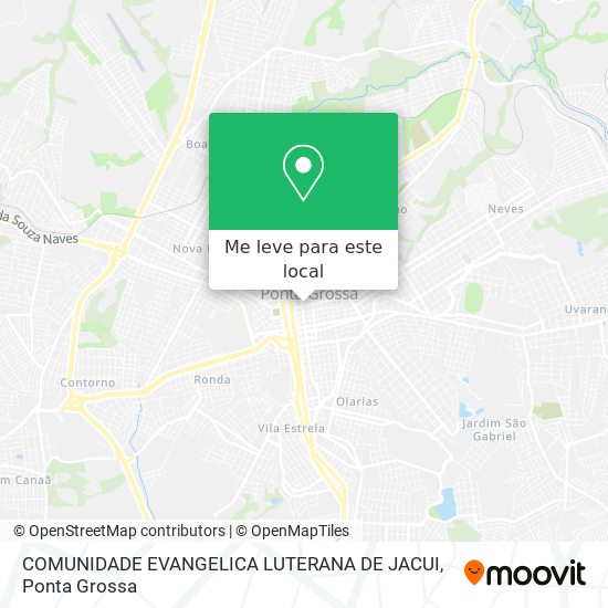 COMUNIDADE EVANGELICA LUTERANA DE JACUI mapa