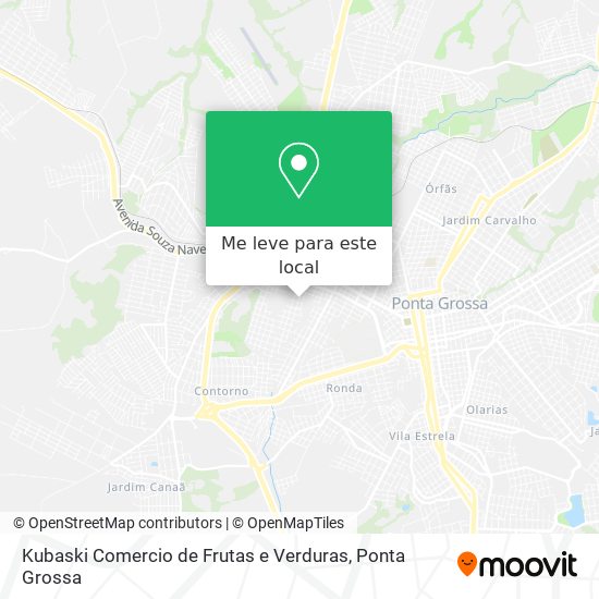 Kubaski Comercio de Frutas e Verduras mapa