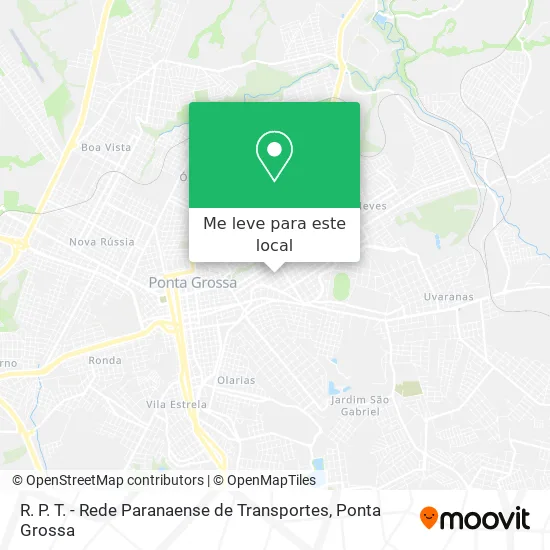 R. P. T. - Rede Paranaense de Transportes mapa