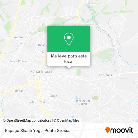 Espaço Shanti Yoga mapa