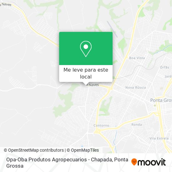 Opa-Oba Produtos Agropecuarios - Chapada mapa