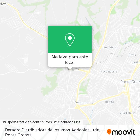 Deragro Distribuidora de Insumos Agricolas Ltda mapa
