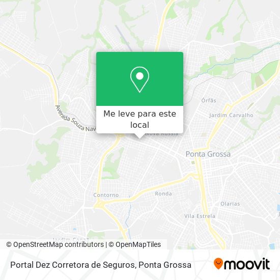 Portal Dez Corretora de Seguros mapa