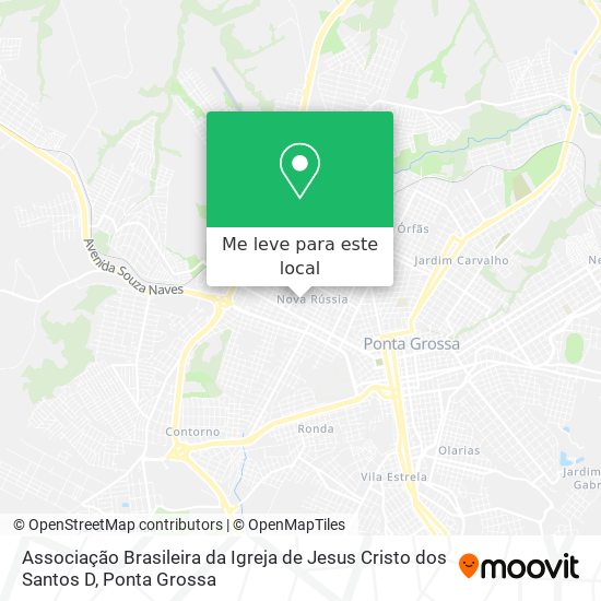 Associação Brasileira da Igreja de Jesus Cristo dos Santos D mapa