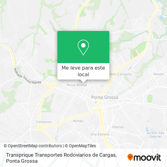 Transprique Transportes Rodoviarios de Cargas mapa