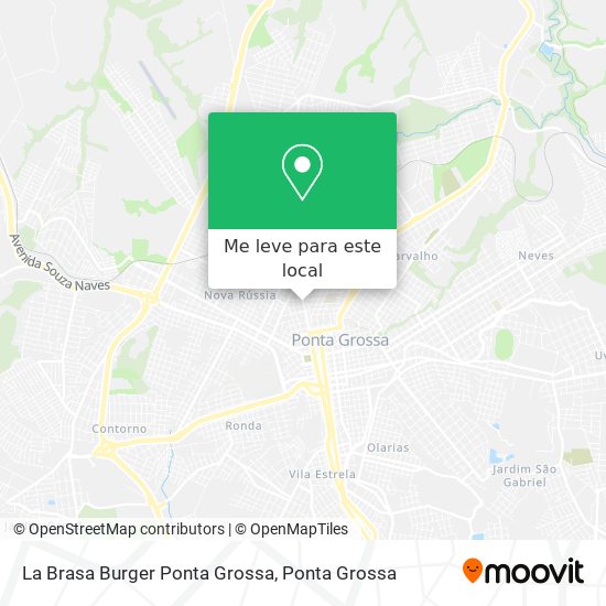 La Brasa Burger Ponta Grossa mapa