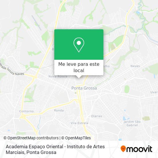 Academia Espaço Oriental - Instituto de Artes Marciais mapa