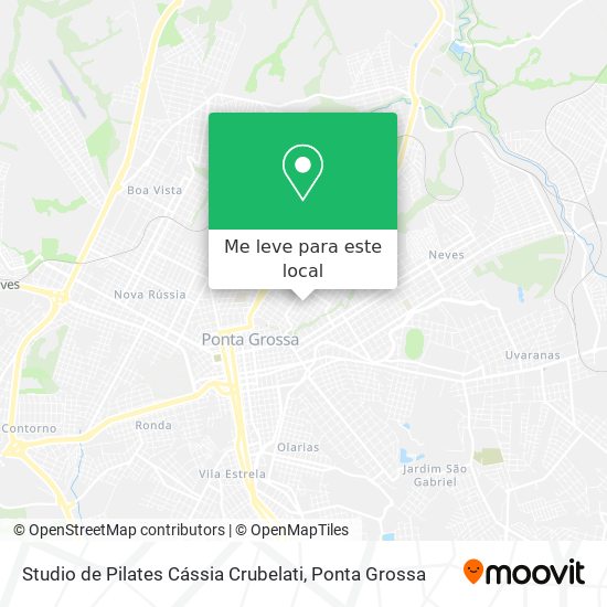 Studio de Pilates Cássia Crubelati mapa