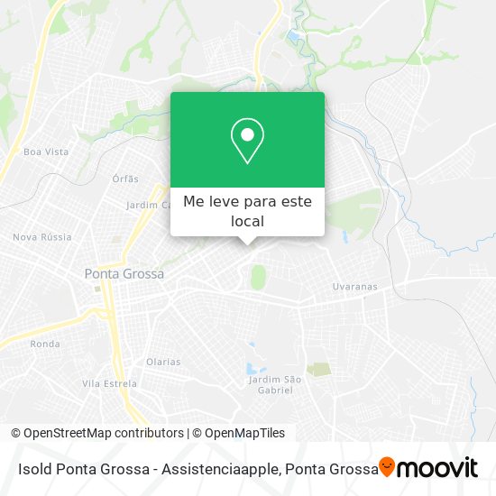 Isold Ponta Grossa - Assistenciaapple mapa