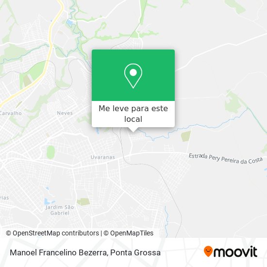 Manoel Francelino Bezerra mapa