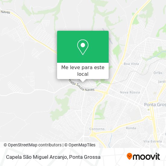 Capela São Miguel Arcanjo mapa