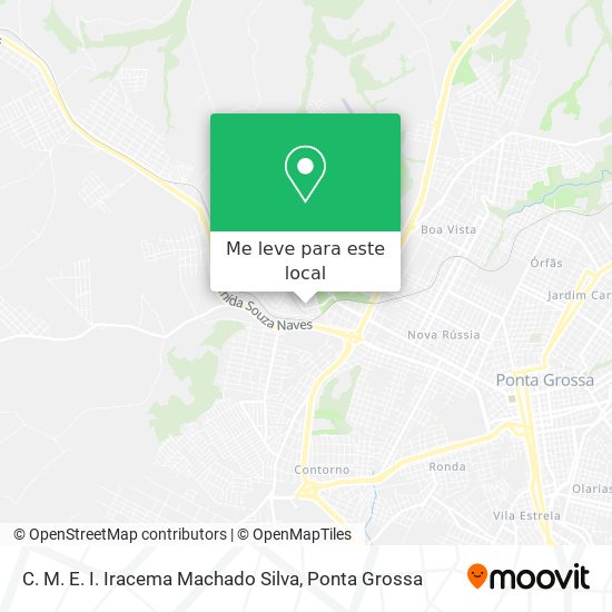 C. M. E. I. Iracema Machado Silva mapa