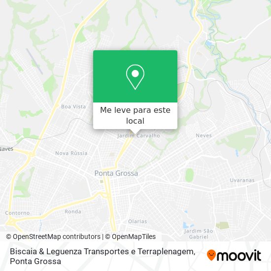 Biscaia & Leguenza Transportes e Terraplenagem mapa