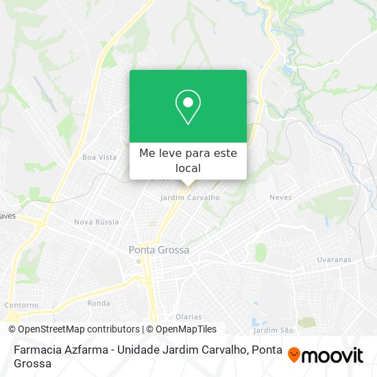 Farmacia Azfarma - Unidade Jardim Carvalho mapa