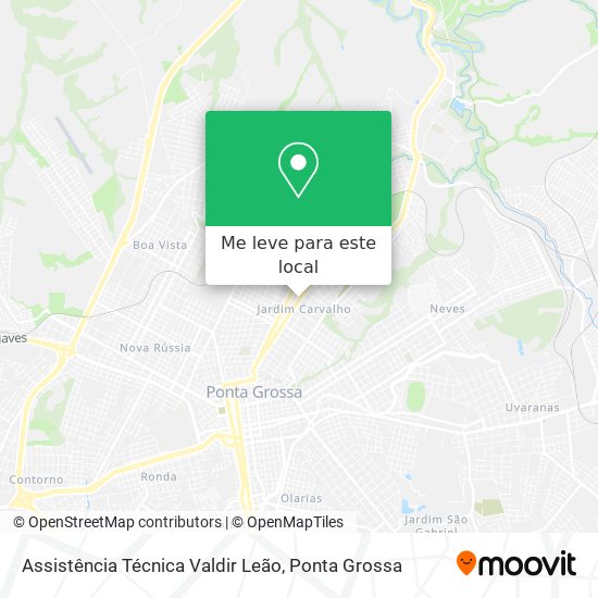 Assistência Técnica Valdir Leão mapa