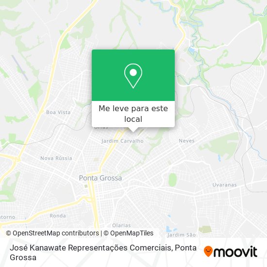 José Kanawate Representações Comerciais mapa