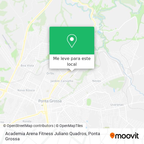 Academia Arena Fitness Juliano Quadros mapa