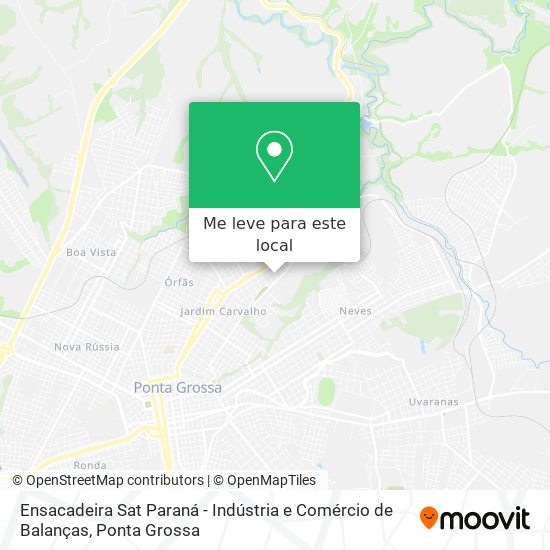 Ensacadeira Sat Paraná - Indústria e Comércio de Balanças mapa