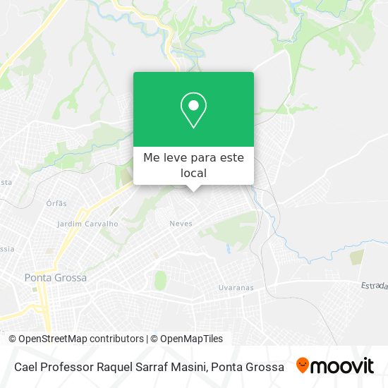 Cael Professor Raquel Sarraf Masini mapa