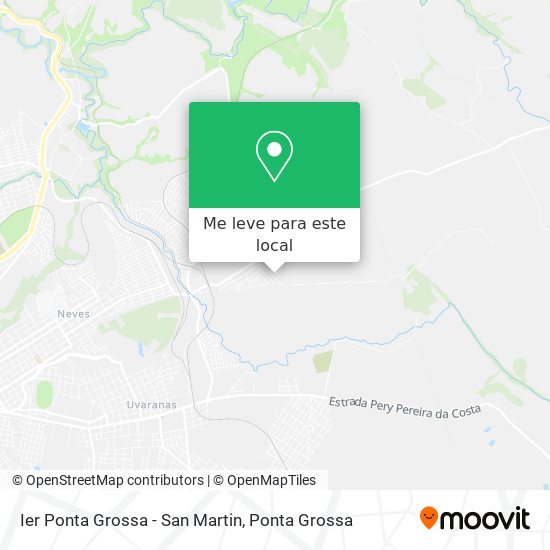 Ier Ponta Grossa - San Martin mapa