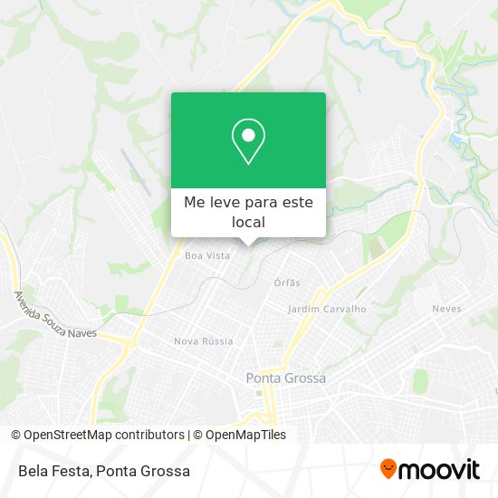 Bela Festa mapa