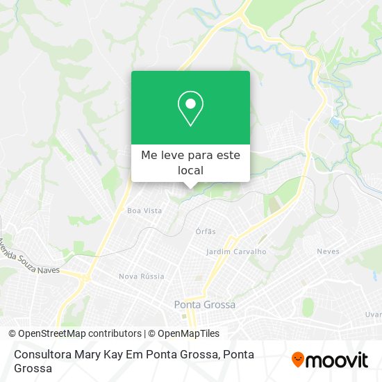 Consultora Mary Kay Em Ponta Grossa mapa