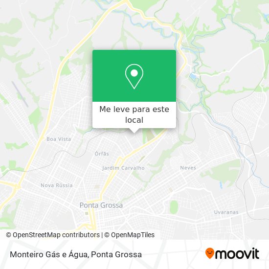 Monteiro Gás e Água mapa