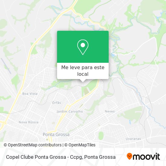 Copel Clube Ponta Grossa - Ccpg mapa