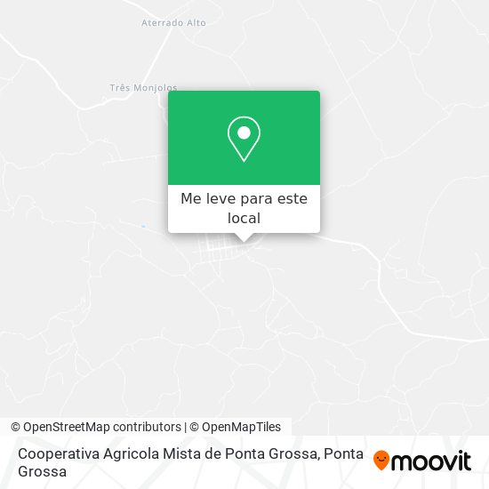 Cooperativa Agricola Mista de Ponta Grossa mapa
