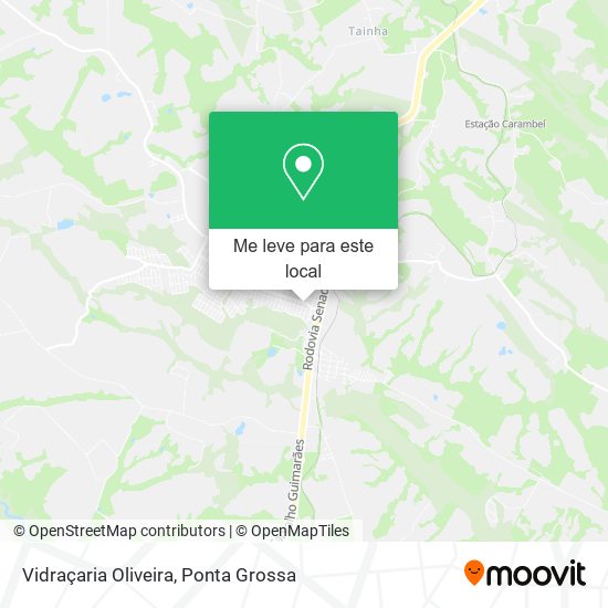 Vidraçaria Oliveira mapa