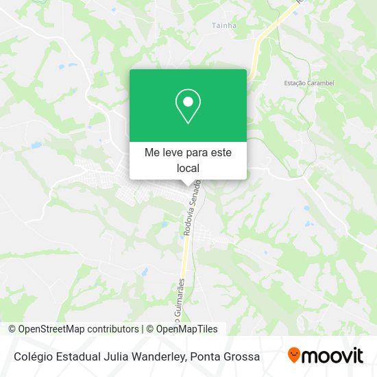 Colégio Estadual Julia Wanderley mapa