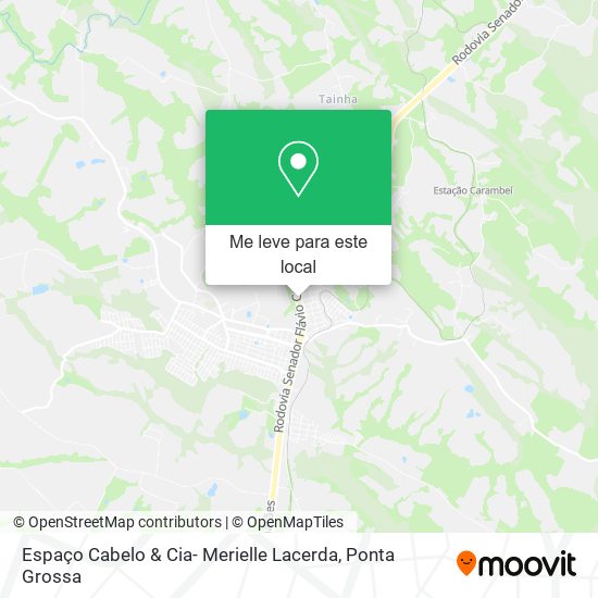 Espaço Cabelo & Cia- Merielle Lacerda mapa