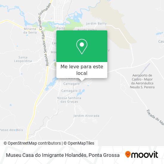 Museu Casa do Imigrante Holandês mapa