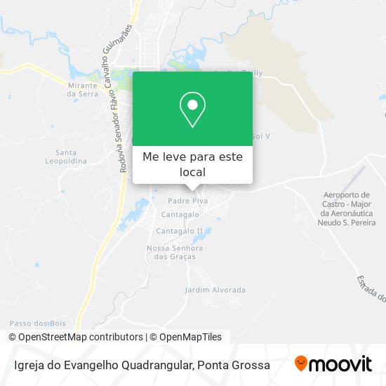 Igreja do Evangelho Quadrangular mapa