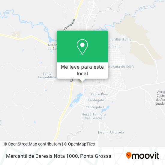 Mercantil de Cereais Nota 1000 mapa