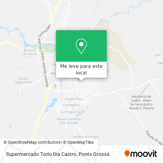 Supermercado Todo Dia Castro mapa