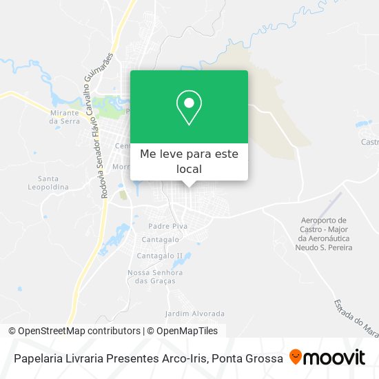 Papelaria Livraria Presentes Arco-Iris mapa