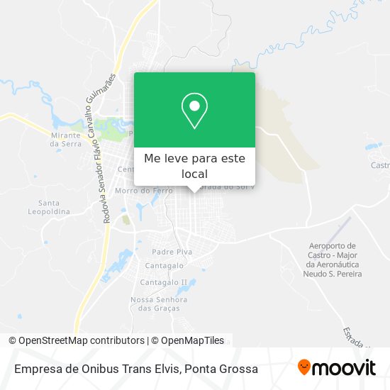 Empresa de Onibus Trans Elvis mapa