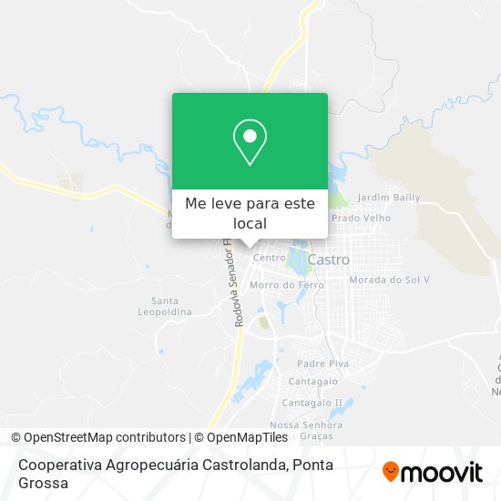 Cooperativa Agropecuária Castrolanda mapa